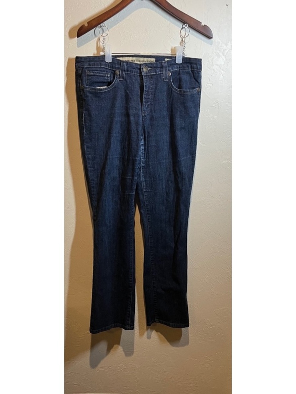 Vintage America Jeans Mid Rise Straight Dark Blue Denim Jeans Size 10/29
